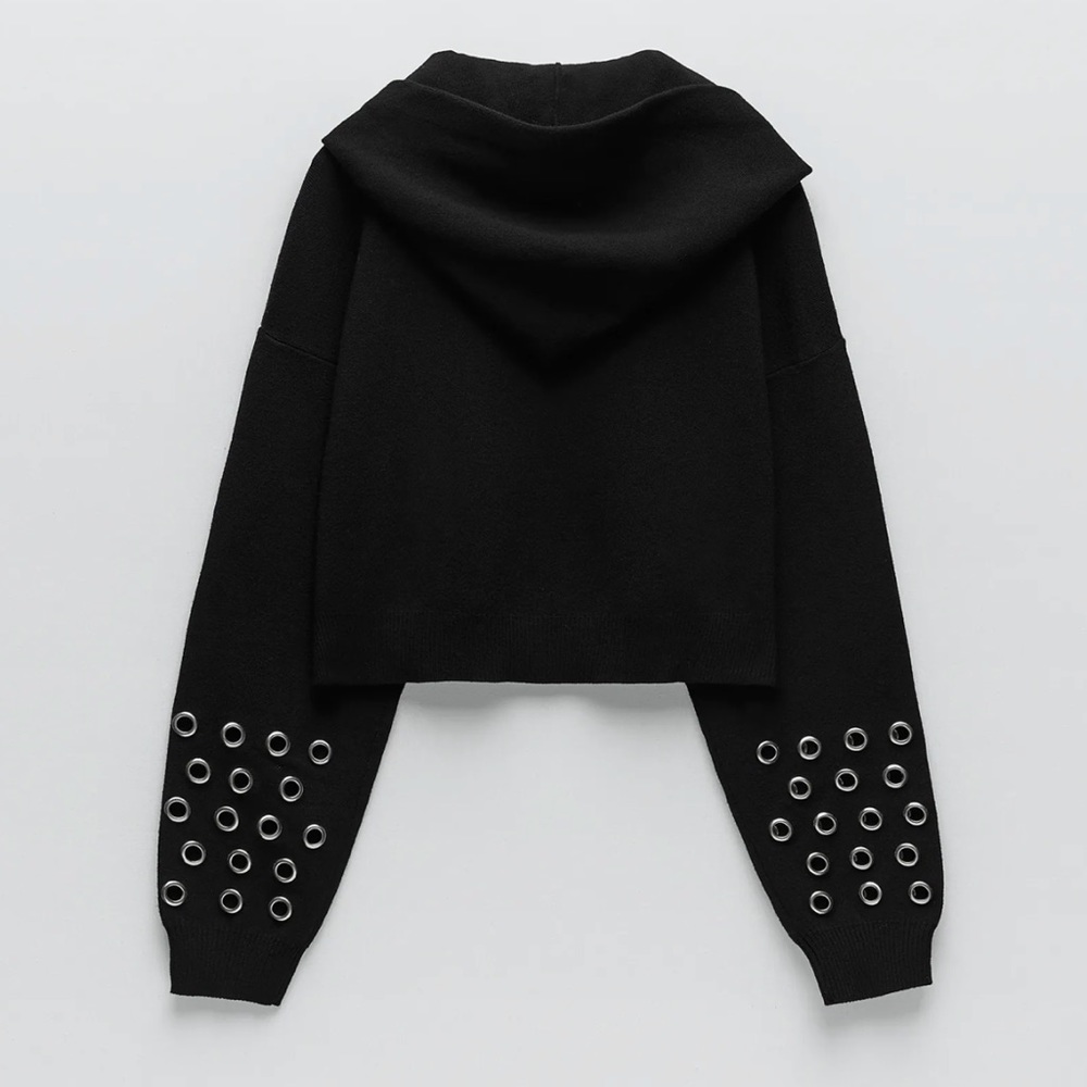 COPY - Zara Knit Hoodie - Picture 3 of 8
